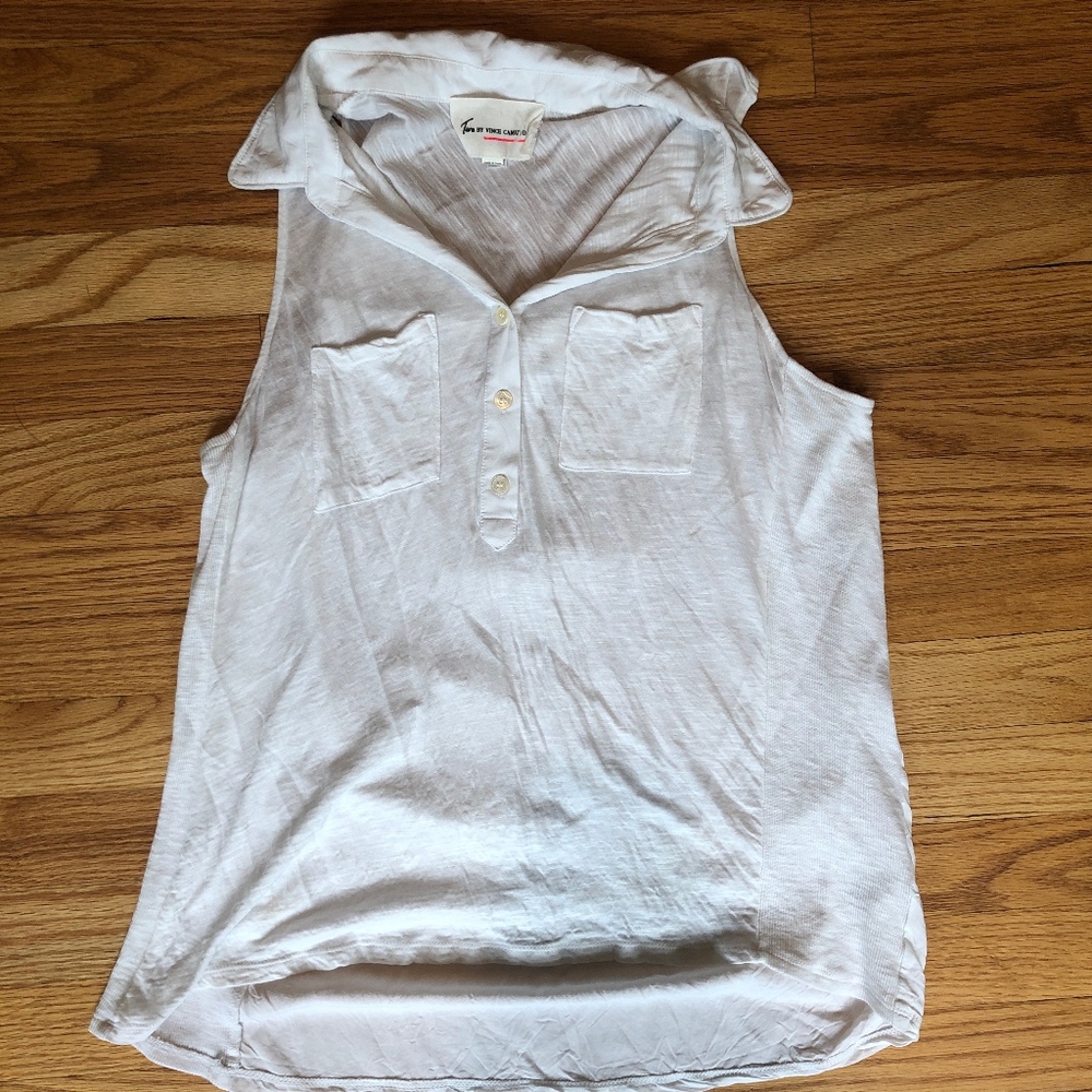 Vince Camuto Sleeveless jersey top